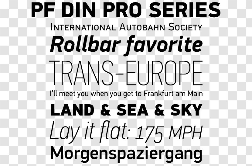 FF DIN Typeface 1451 Deutsches Institut Für Normung Font - Ff Din - Happiness Transparent PNG