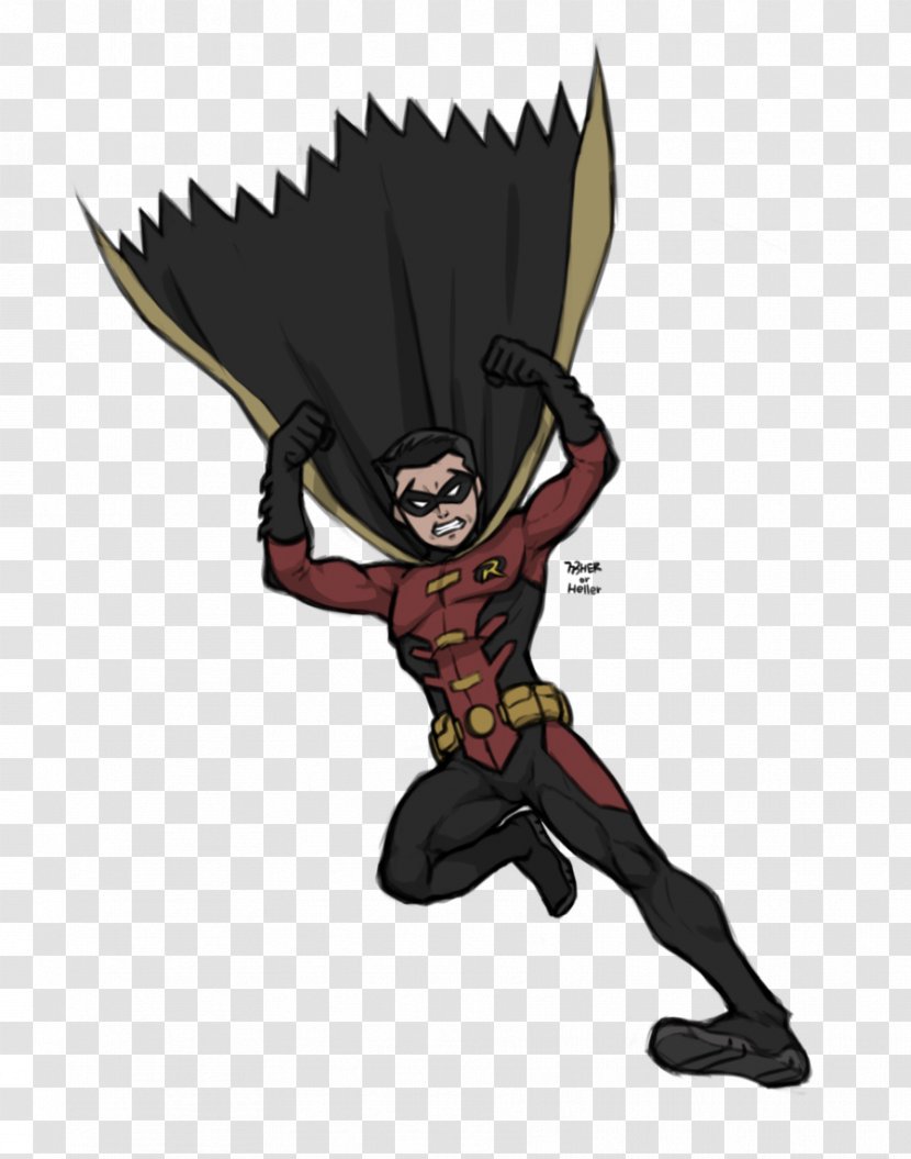 Robin Tim Drake Nightwing Damian Wayne Batman - Silhouette Transparent PNG