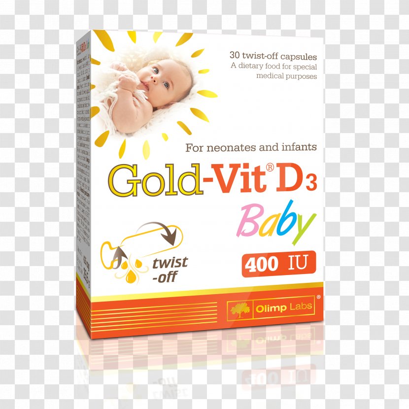 Vitamin D Gold-Vit D3 Baby 60kaps Mineral - Text - W,v K[,l Transparent PNG