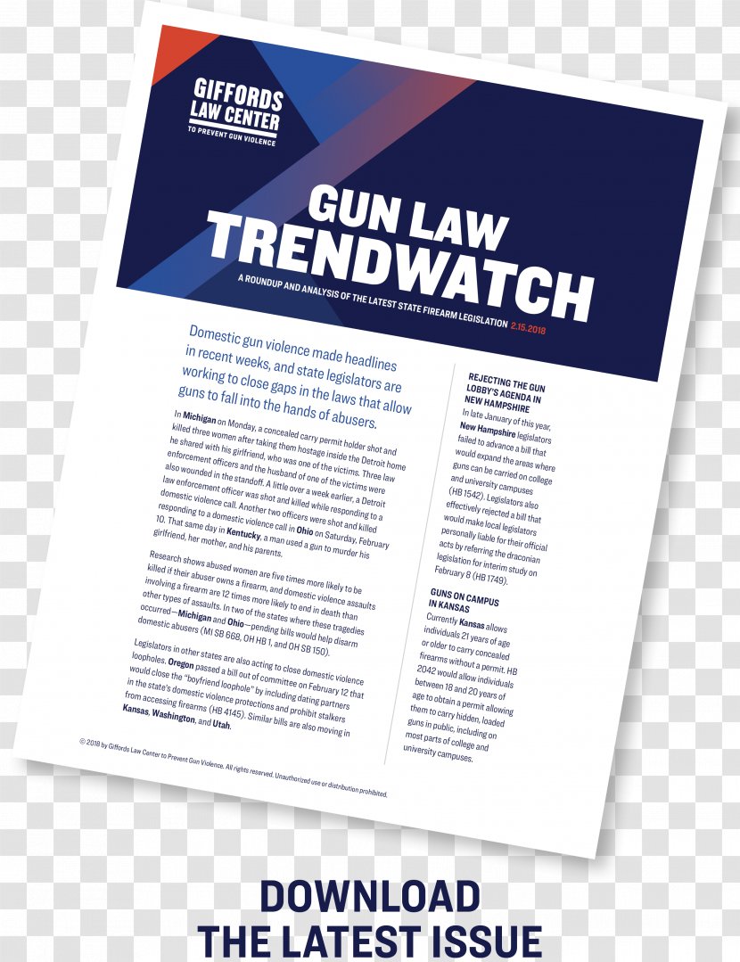 United States Giffords Law Center To Prevent Gun Violence Control - Advertising Transparent PNG