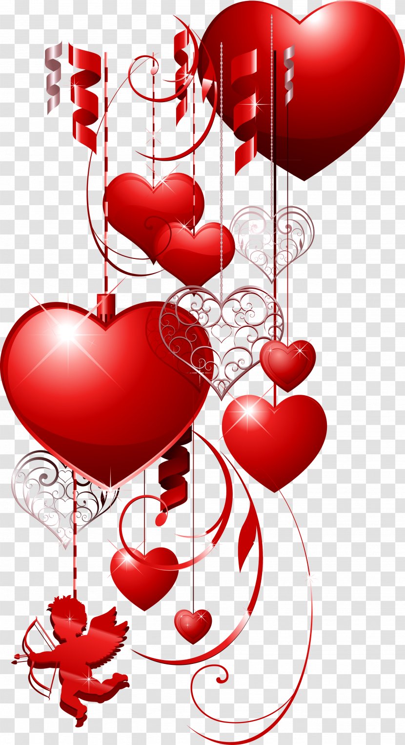 Valentine's Day February 14 Heart Clip Art - Flower - Romantic Transparent PNG