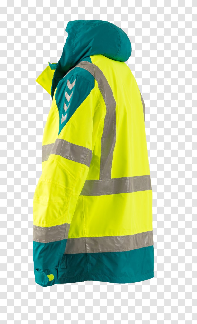 T-shirt Hood Jacket Outerwear Sleeve - Yellow Transparent PNG