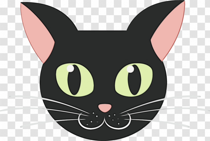 Kitten Persian Cat Cartoon Black Cat Drawing Transparent PNG