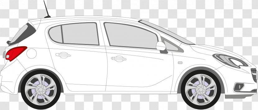 Opel Corsa Car Railing Tow Hitch - Mode Of Transport Transparent PNG
