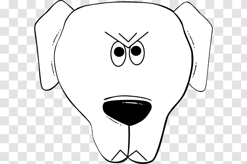 Clip Art Puppy Face Bulldog Labrador Retriever - Cartoon Transparent PNG