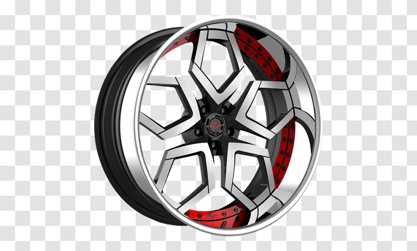 Alloy Wheel Car Tire Rim Hubcap - Red Transparent PNG