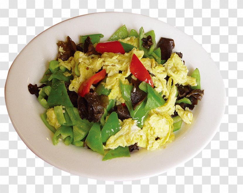 Egg Salad Bell Pepper Scrambled Eggs Recipe - Dish - Fried Transparent PNG