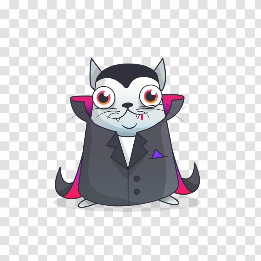 Dracula CryptoKitties Kitten Blockchain Manx Cat - Bram Stoker Transparent PNG