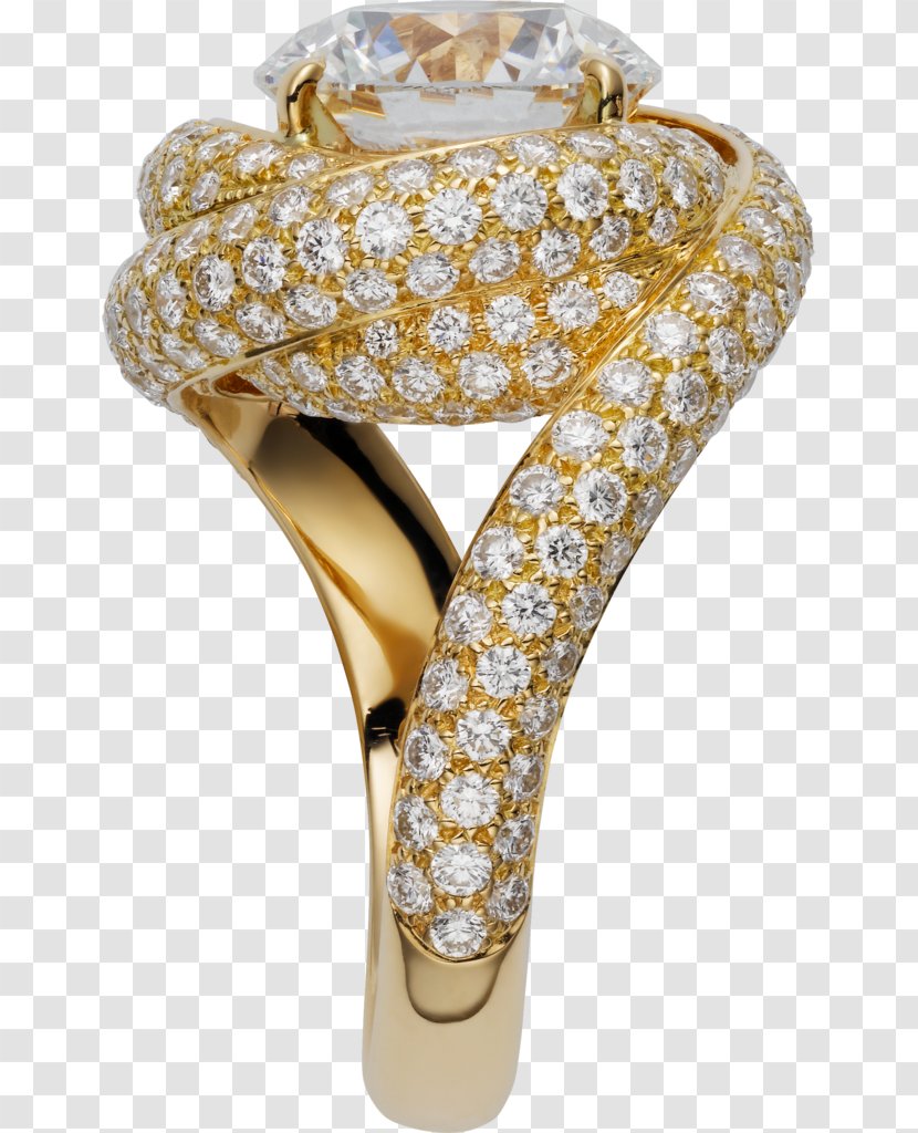 Ring Brilliant Diamond Cartier Carat Transparent PNG