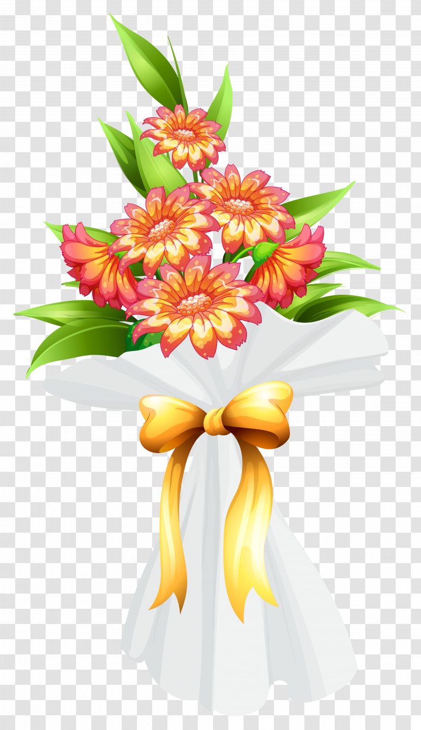 Drawing Flower Clip Art - Cut Flowers - Bouquet With Image Transparent PNG