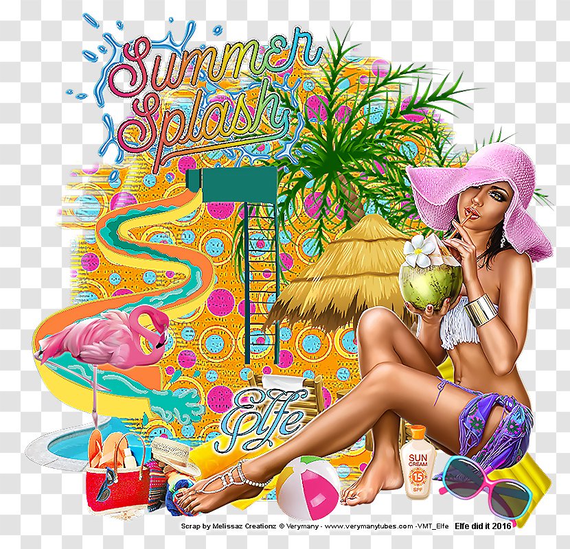 Swimsuit - Flower - Summer Splash Transparent PNG