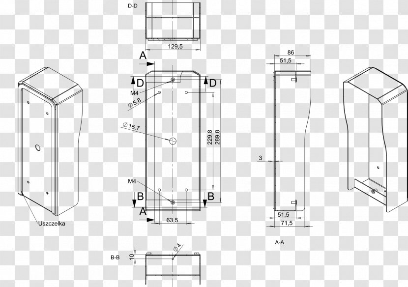 Technical Drawing Furniture Diagram - Design Transparent PNG