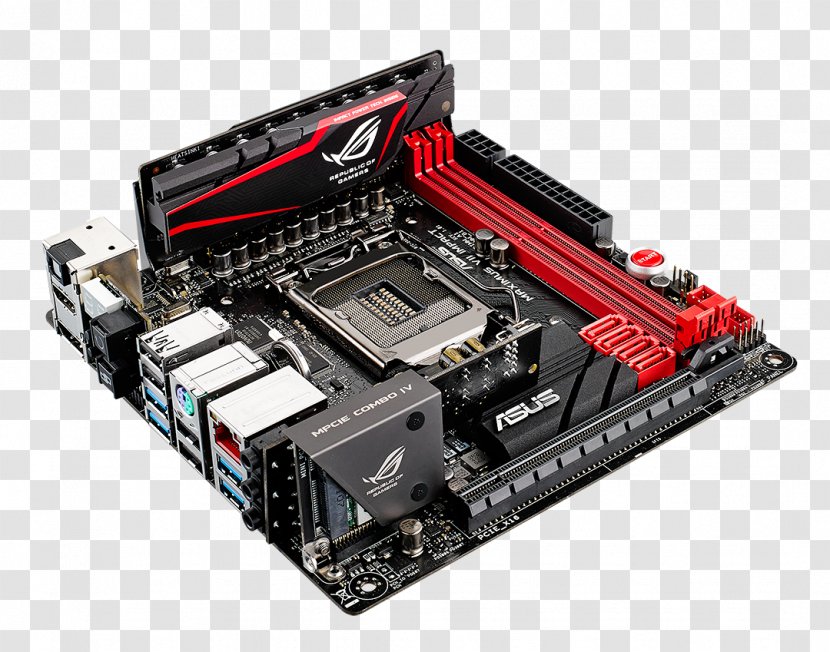 ROG Gaming Motherboard MAXIMUS VII IMPACT Z170 Premium Z170-DELUXE Laptop ASUS - Io Card Transparent PNG