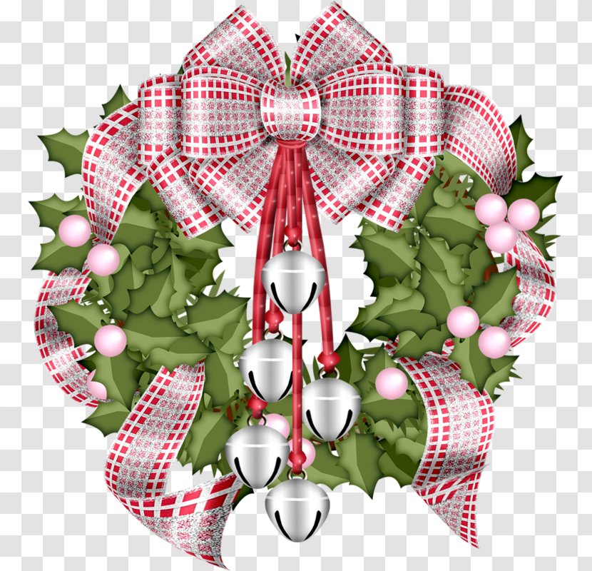 New Year's Day Christmas Card Clip Art - Jingle Bell - Bow And Transparent PNG