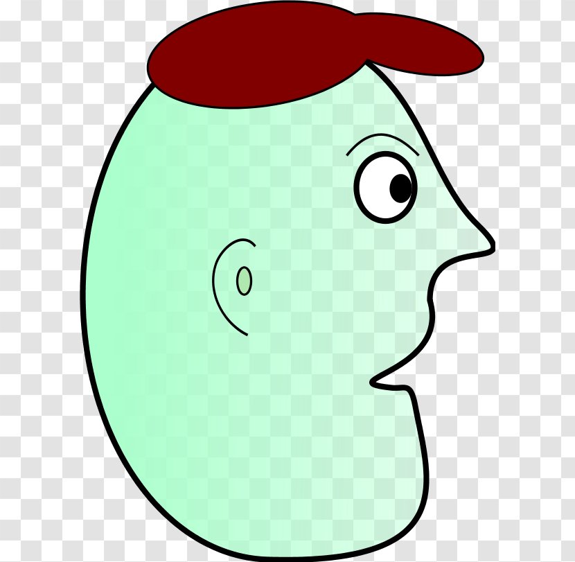 Cartoon Face Clip Art - Male - Green Thumb Transparent PNG