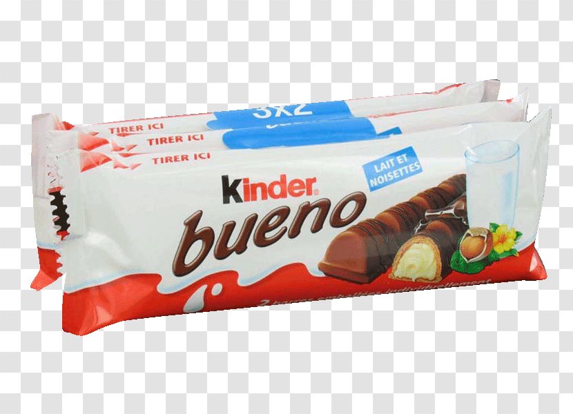 Kinder Bueno Chocolate Bar Milk Waffle Transparent PNG