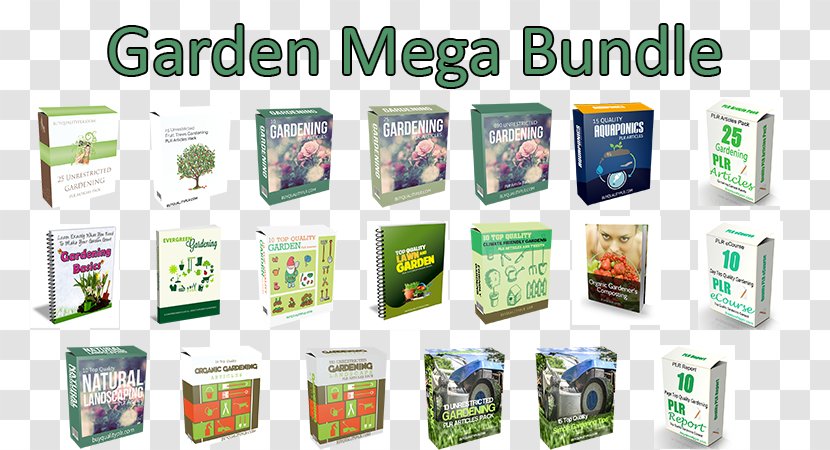 Private Label Rights Gardening Niche Market - Mega Bundle Transparent PNG