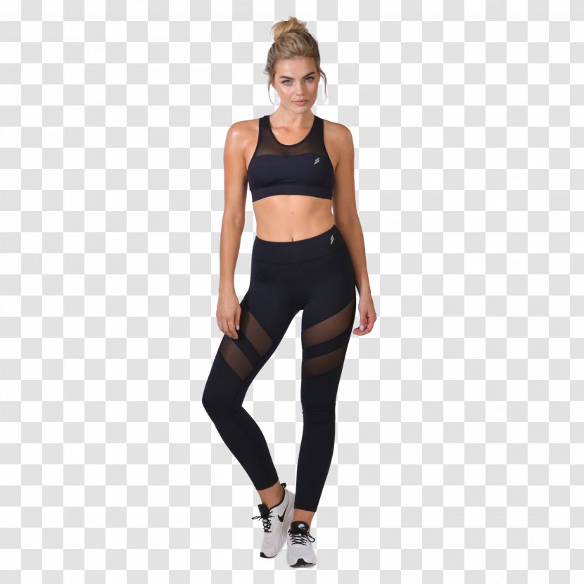 Leggings Clothing Mesh Sports Bra Spandex - Silhouette - Watercolor Transparent PNG