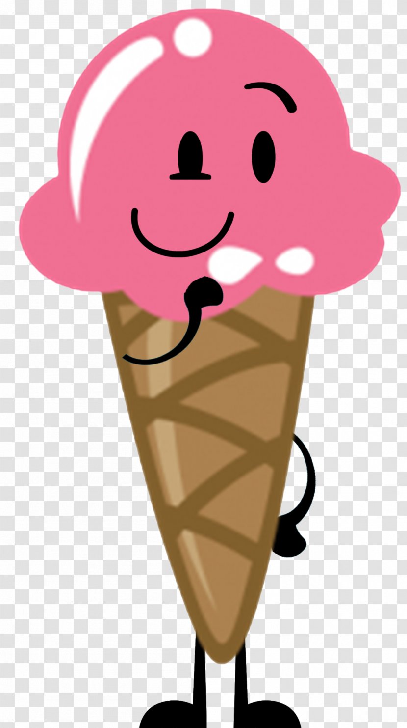 Ice Cream Cone Background - Pink - Food Transparent PNG