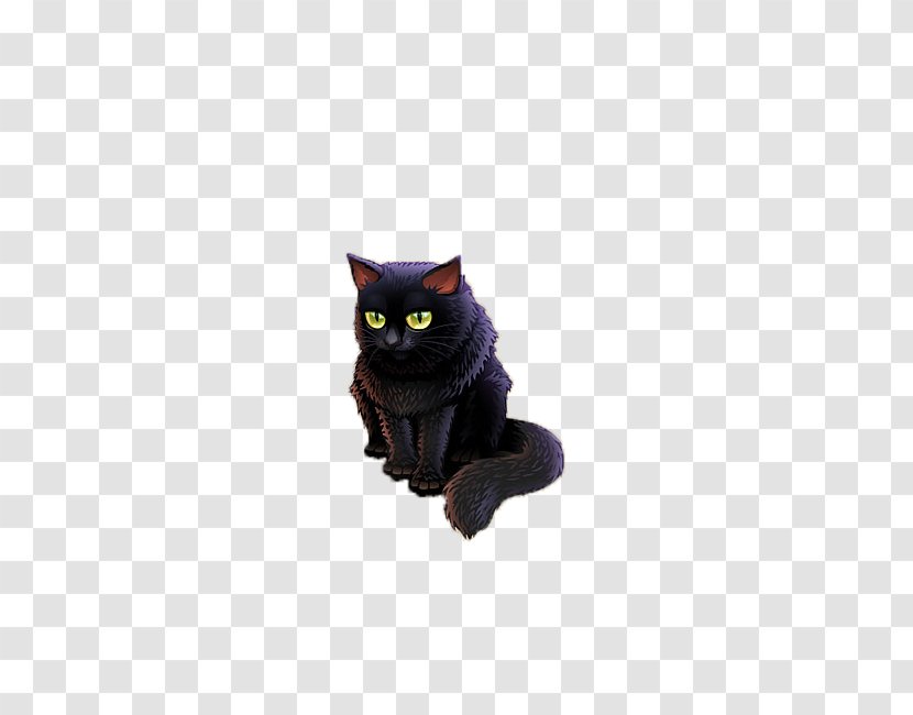 Bombay Cat Black Le Chat Noir Felidae Domestic Short-haired - Drawing - A Transparent PNG