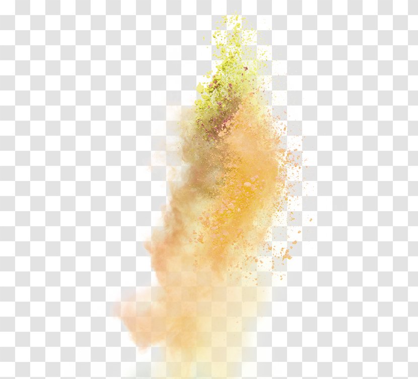 Yellow Atmospheric Explosion Effect Element - Computer Transparent PNG