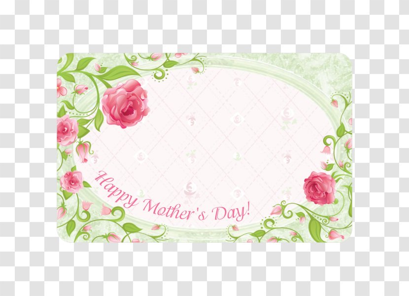 Mother's Day Garden Roses Greeting & Note Cards Clip Art - Flower Transparent PNG