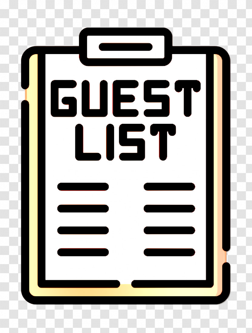 Night Party Icon Guest Icon Guest List Icon Transparent PNG