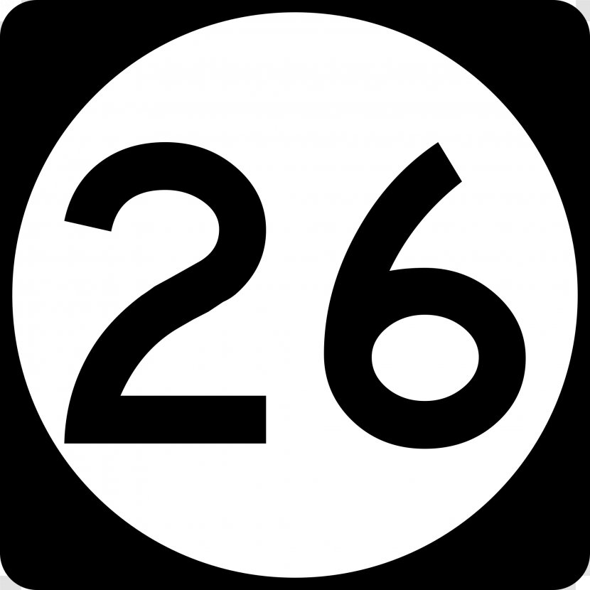 United States Road US Numbered Highways Symbol Map - Black And White Transparent PNG
