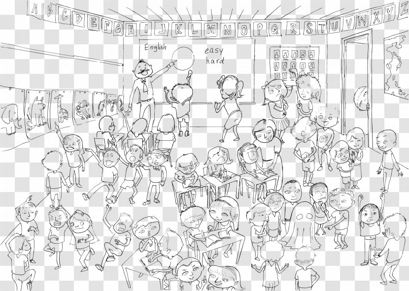 Line Art Classroom Drawing Clip - Point Transparent PNG