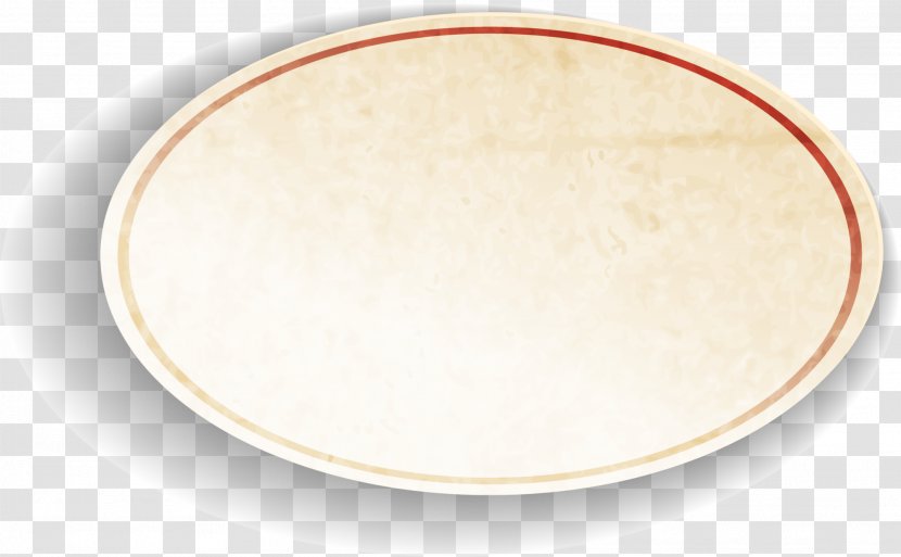 Circle Platter Material - Yellow Retro Transparent PNG