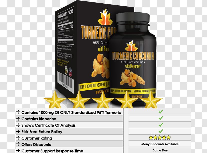 Dietary Supplement Curcuminoid Turmeric Piperine - Spice - Black Transparent PNG