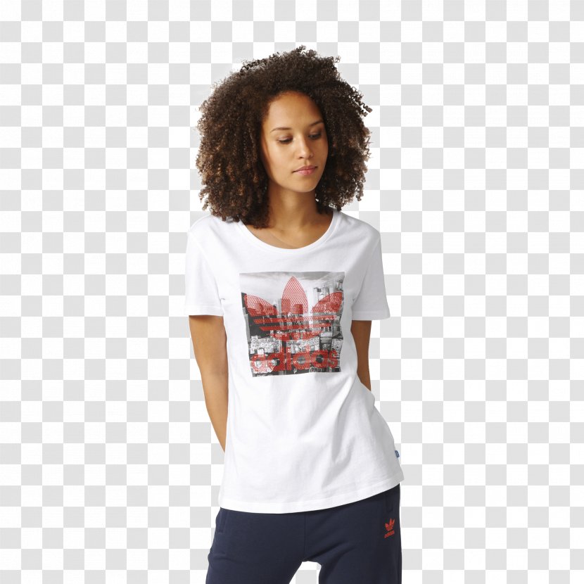 T-shirt Adidas Originals Trefoil Shoe - Unisex - Sport Model Transparent PNG