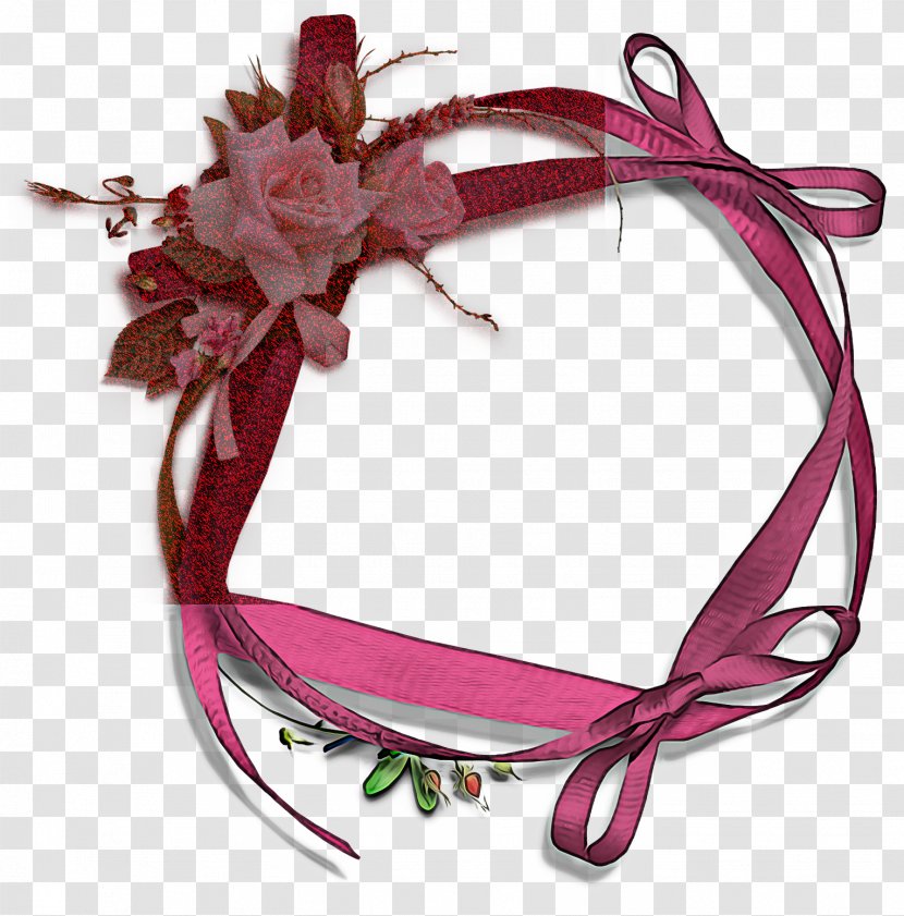 Flower Background Ribbon - Headpiece Transparent PNG