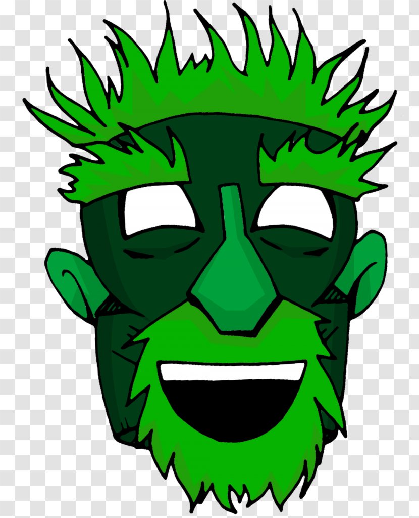 Leaf Green Cartoon Clip Art - Head Transparent PNG