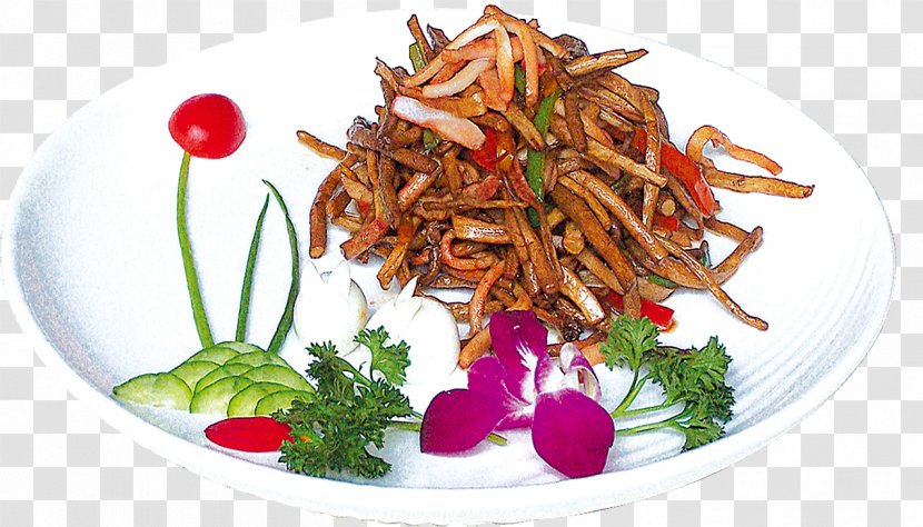 Vegetarian Cuisine Cuttlefish - Garnish - Tea Mushroom Silk Transparent PNG