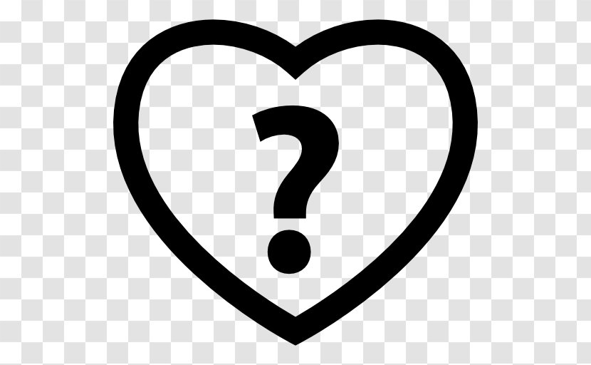 Question Mark Heart Clip Art - Area Transparent PNG