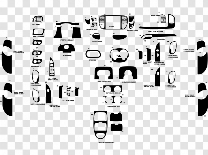 2004 Ford F-150 2002 2001 SVT Lightning Car - Tree - Schematic Diagram Transparent PNG