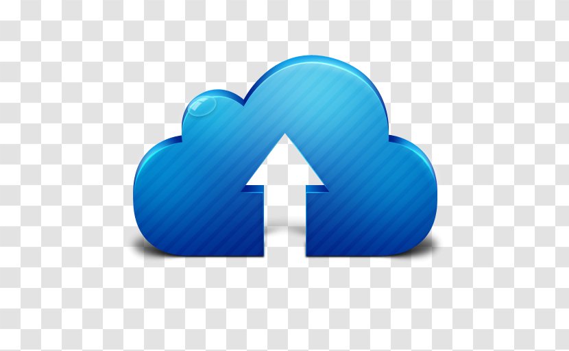 Blue Heart Symbol Aqua - Cloud Storage - Sync Transparent PNG