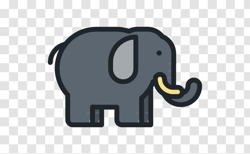 Indian Elephant Icon - Ico - Black Transparent PNG
