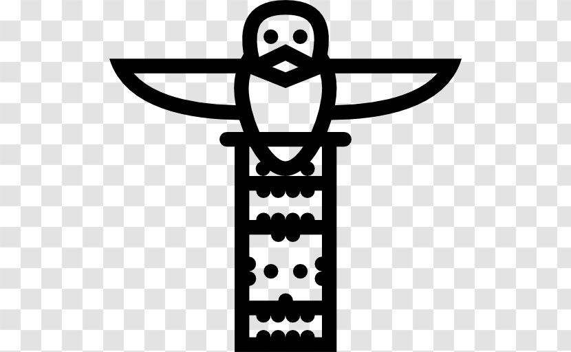 Totem Pole Culture Clip Art - Artwork - Black And White Transparent PNG