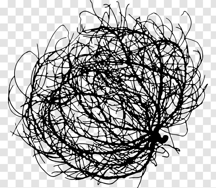 Tumbleweed Drawing Line Art Tattoo Clip - Twig - Silhouette Transparent PNG