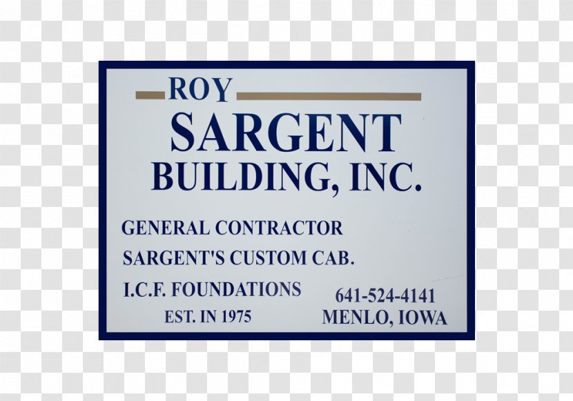 Roy Sargent Building Kading Properties Architectural Engineering Johnie's Tap - Menlo Transparent PNG