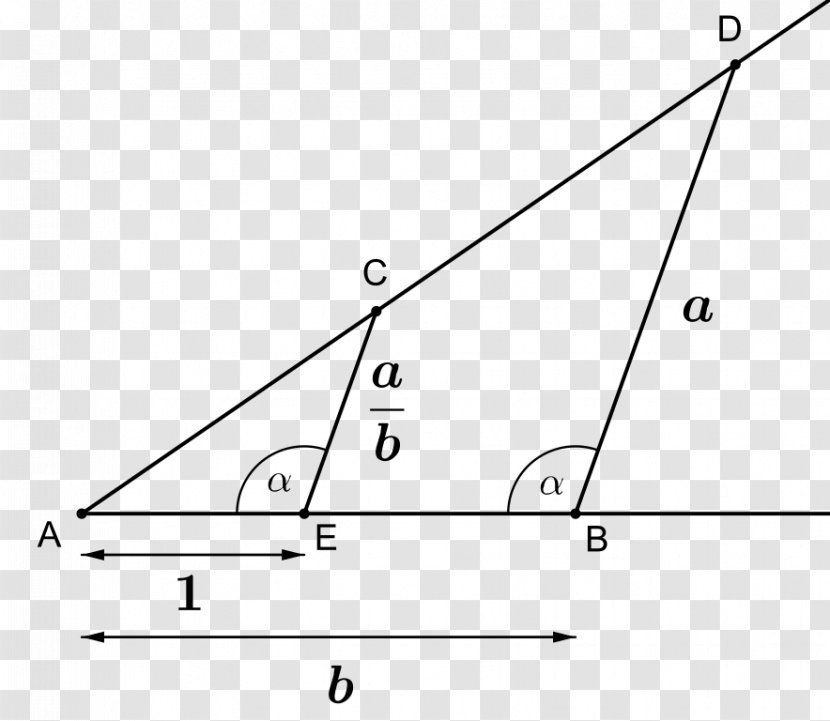 Triangle Intercept Theorem Point Constructible Number - Ratio Transparent PNG