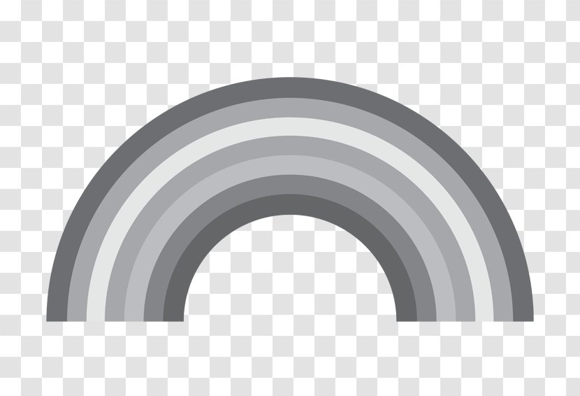 Rainbow Black And White Color Grey - Cloud Transparent PNG