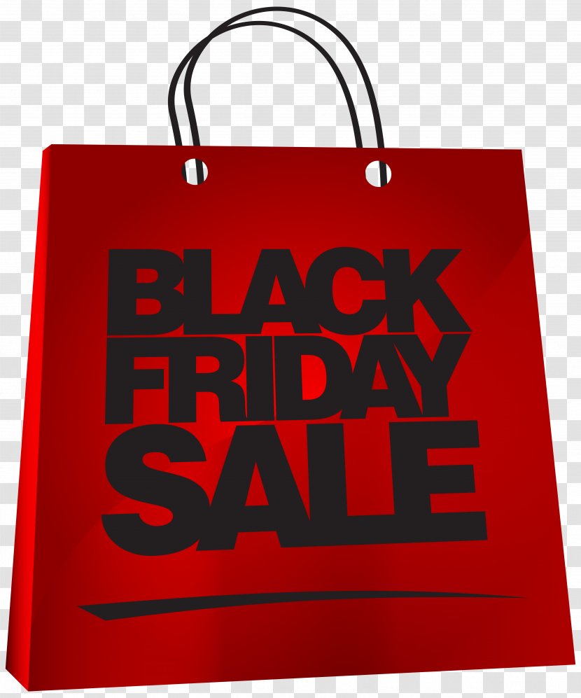 Black Friday Bag Christmas Decoration Clip Art - Red - Sale Image Clipart Transparent PNG