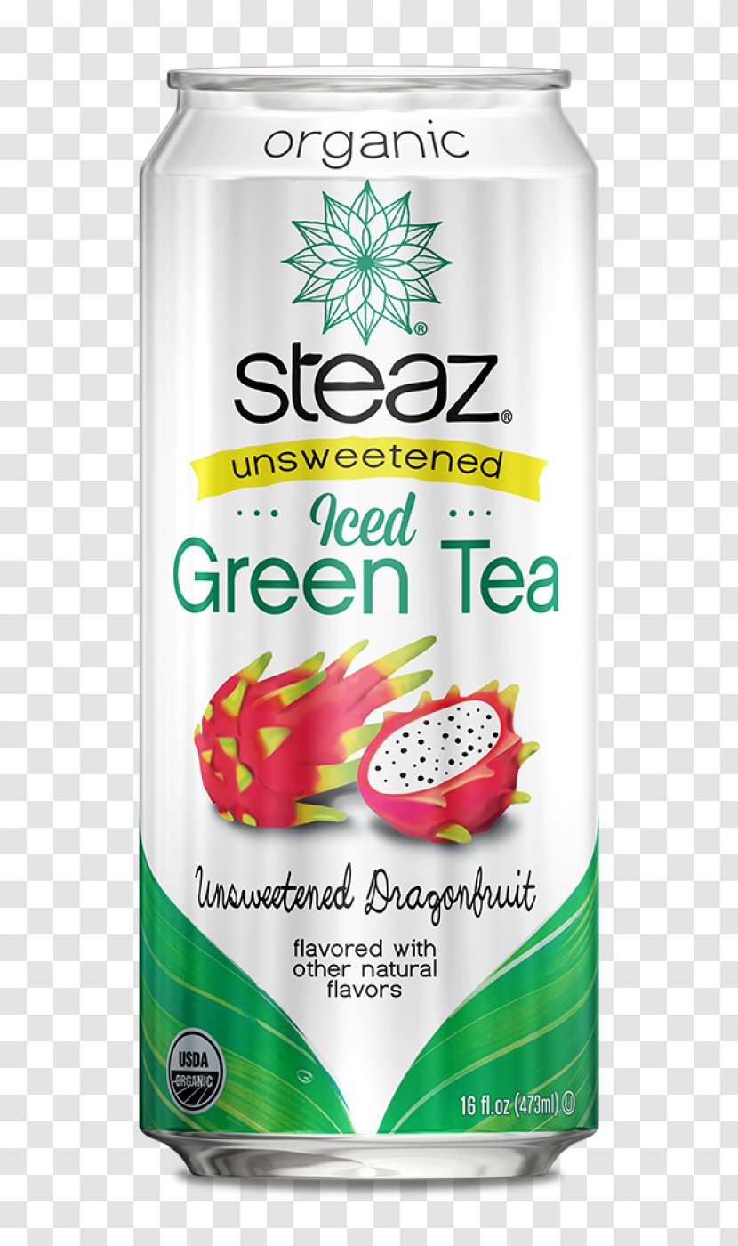 Iced Tea Green Coconut Water Sweet - Steaz - Dragon Fruit Juice Transparent PNG