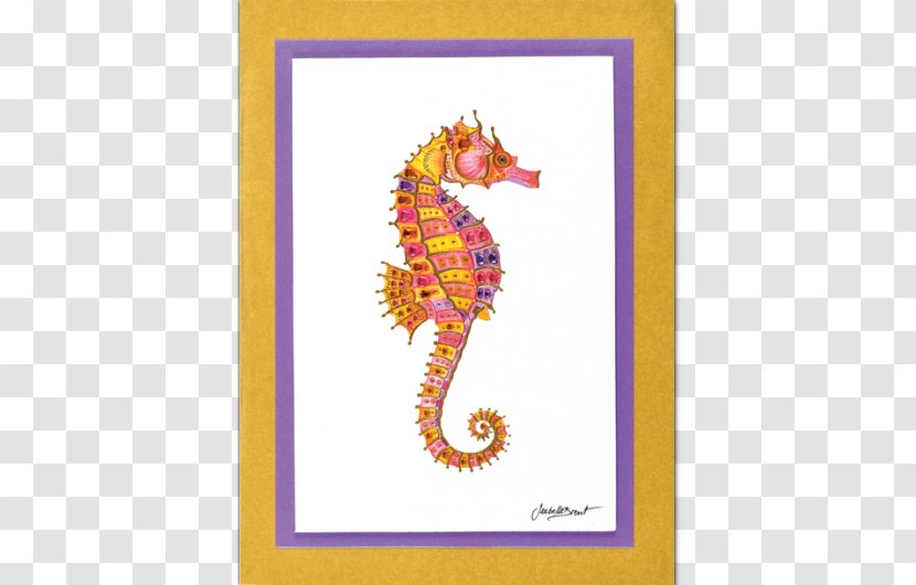 Seahorse Art Rectangle - Cartoon Transparent PNG