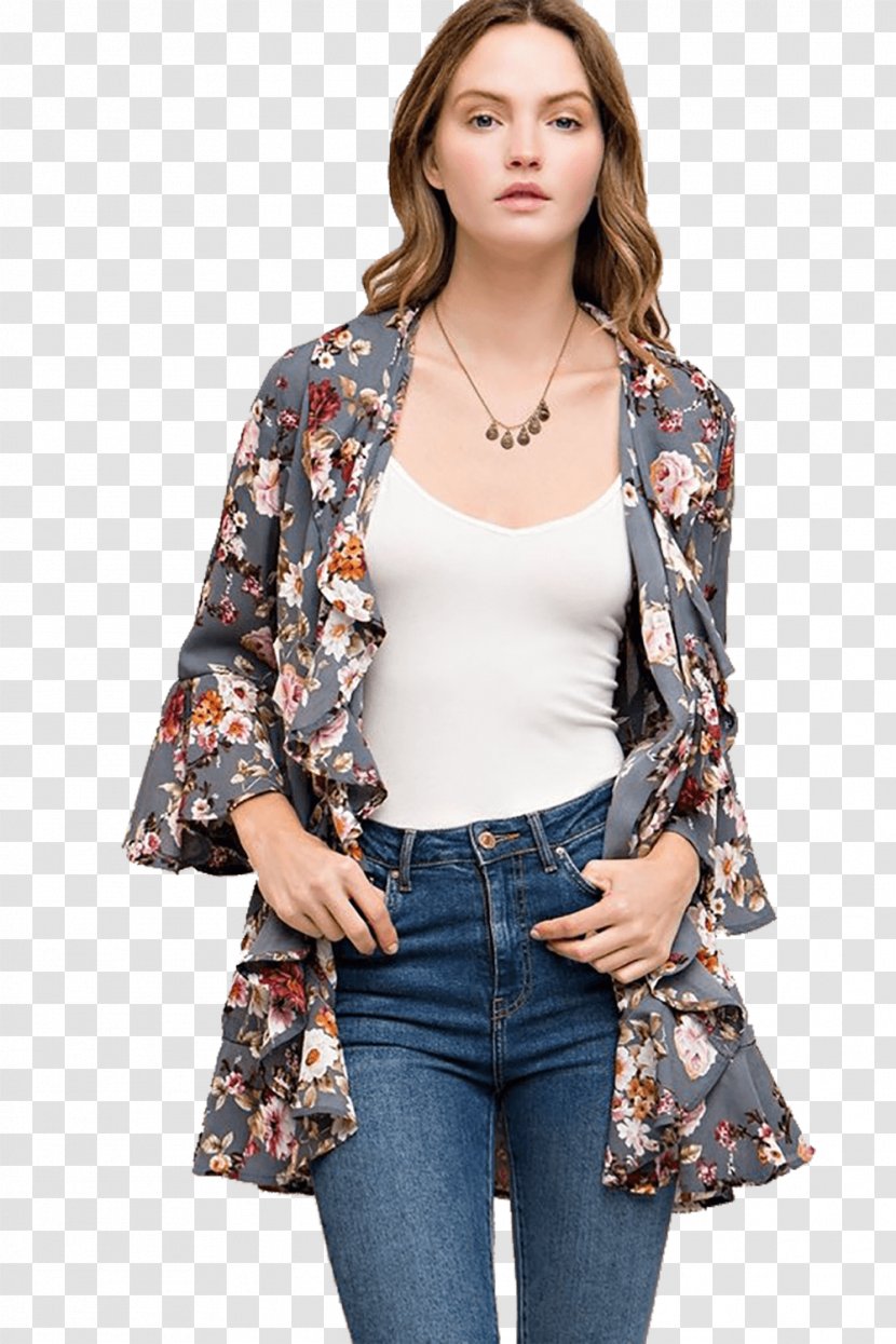 Clothing Sleeve Kimono Cardigan Slip - Boutique - Flower Bohemia Transparent PNG