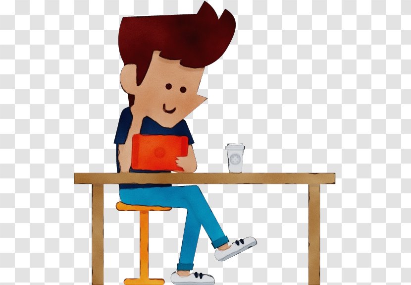 Cartoon Clip Art Desk Furniture Table Transparent PNG