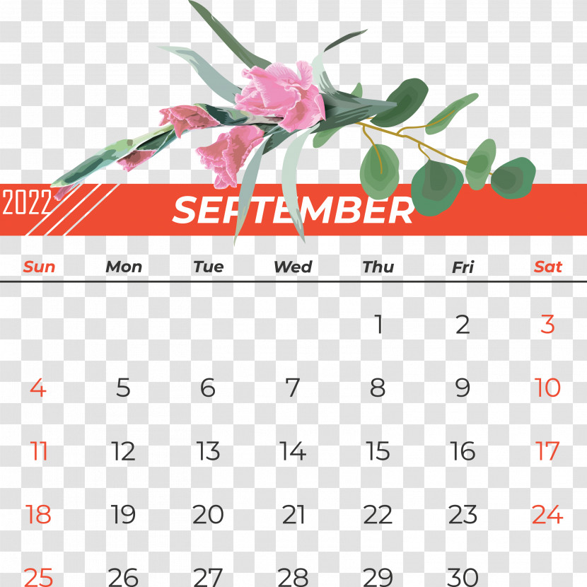 Flower Line Calendar Font Meter Transparent PNG